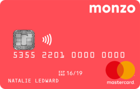 image of monzo card 
